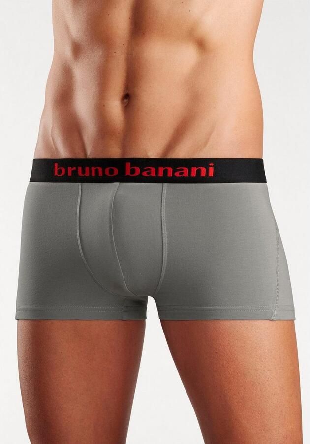 Bruno Banani Hipster strak zittende boxershorts met logo webband van katoenmix (set 4 stuks) - Foto 4