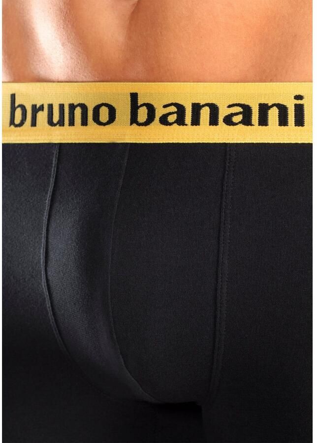 Bruno Banani Hipster strak zittende boxershorts met logo webband van katoenmix (set 4 stuks)