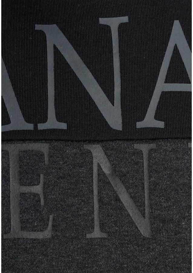 Bruno Banani Hoodie Lange mouwen bedrukt en gemêleerd van katoenmix