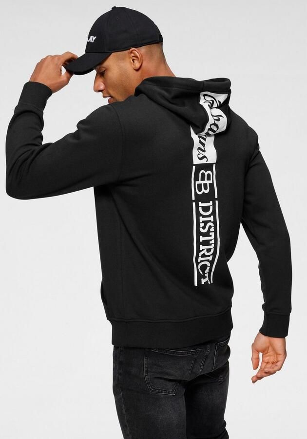 Bruno Banani Hoodie lange mouwen smal gesneden bedrukt ontwerp - Foto 4