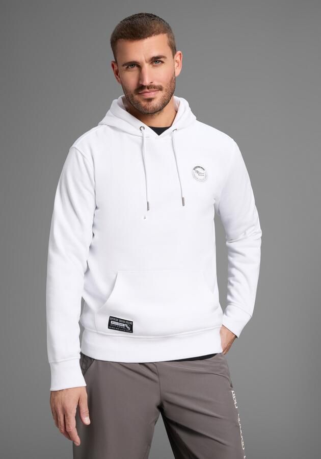 Bruno Banani Hoodie lange mouwen smal gesneden bedrukt ontwerp - Foto 7