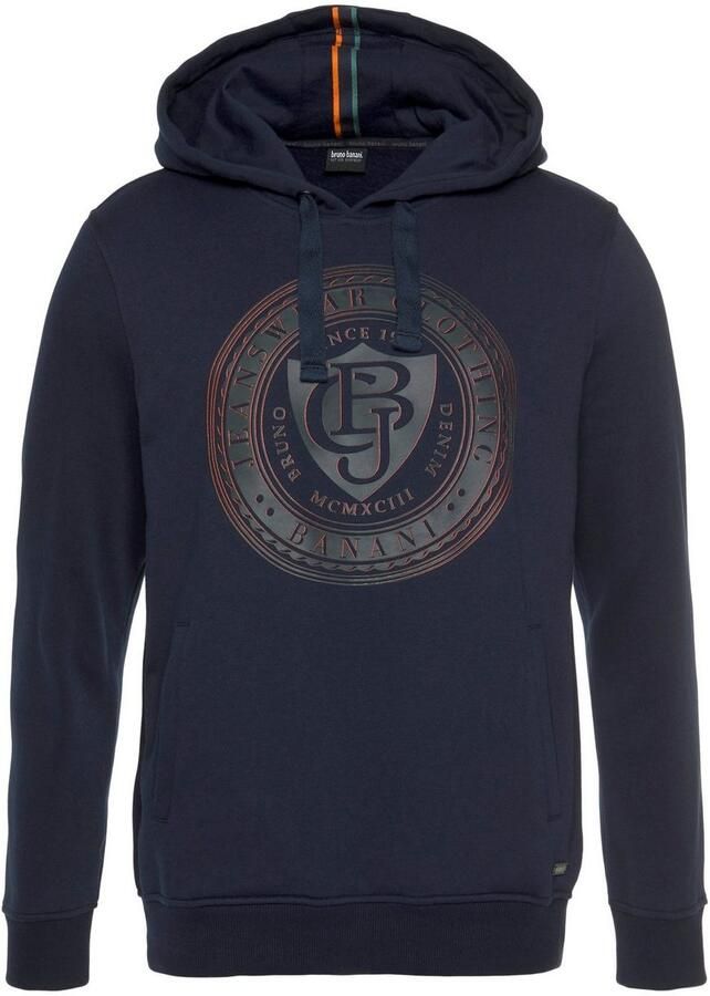 Bruno Banani Hoodie Lange mouwen smalle pasvorm bedrukt uiterlijk
