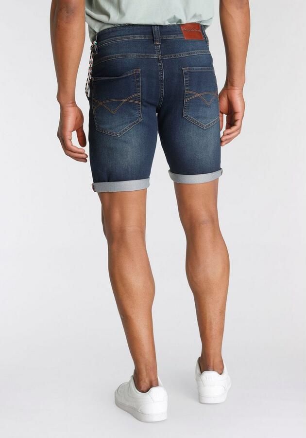 Bruno Banani Jeansshort comfortabele pasvorm rechte pasvorm met praktische zakken (set 2-delig Met band) - Foto 5