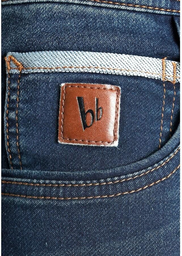 Bruno Banani Jeansshort comfortabele pasvorm rechte pasvorm met praktische zakken (set 2-delig Met band) - Foto 3