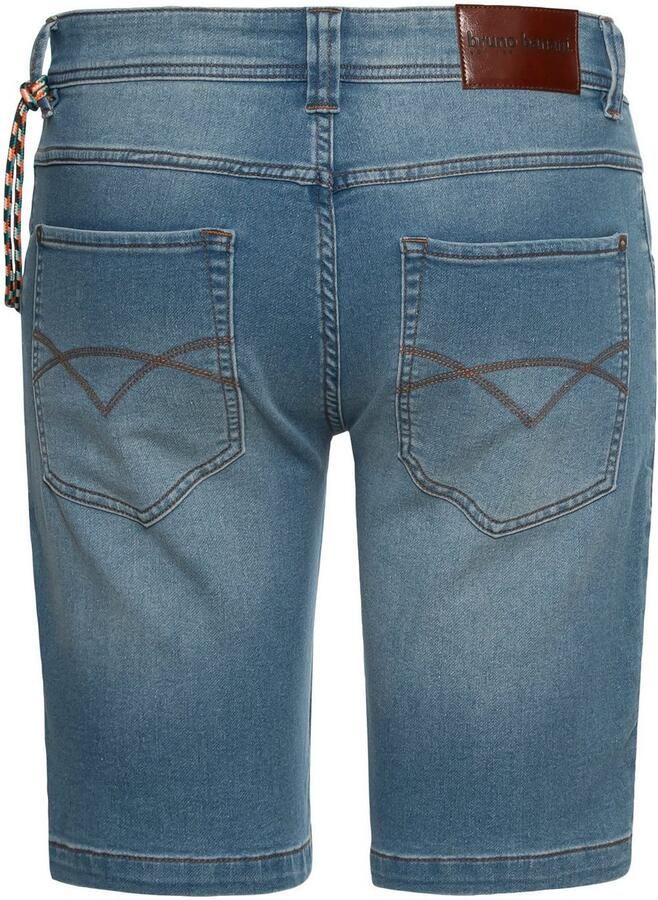 Bruno Banani Jeansshort comfortabele pasvorm rechte pasvorm met praktische zakken (set 2-delig Met band) - Foto 2
