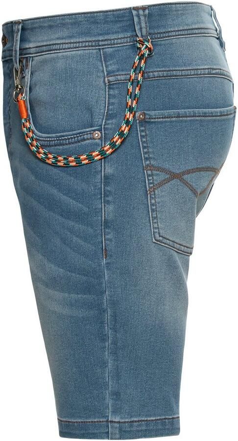 Bruno Banani Jeansshort comfortabele pasvorm rechte pasvorm met praktische zakken (set 2-delig Met band) - Foto 6