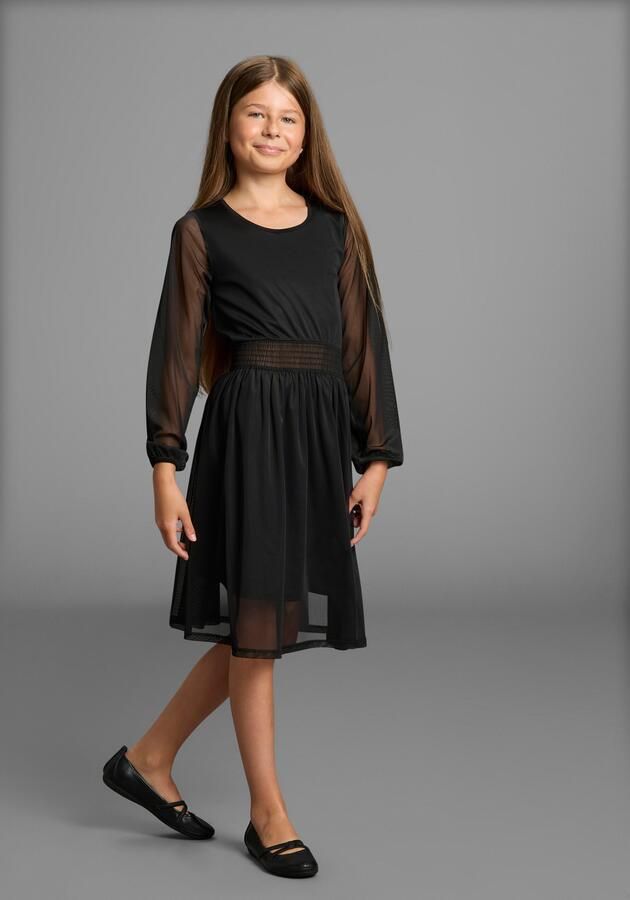 Bruno Banani Jerseyjurk Chiffon jurk NIEUWIGHEID: voor TEENS! Shirtjurk met Chiffon - Foto 6