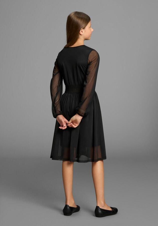 Bruno Banani Jerseyjurk Chiffon jurk NIEUWIGHEID: voor TEENS! Shirtjurk met Chiffon