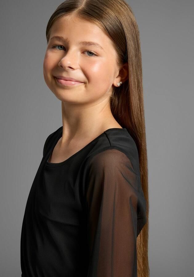 Bruno Banani Jerseyjurk Chiffon jurk NIEUWIGHEID: voor TEENS! Shirtjurk met Chiffon - Foto 2