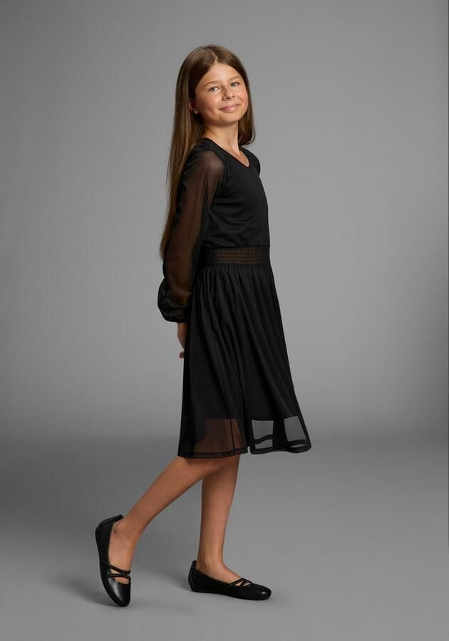 Bruno Banani Jerseyjurk Chiffon jurk NIEUWIGHEID: voor TEENS! Shirtjurk met Chiffon - Foto 3