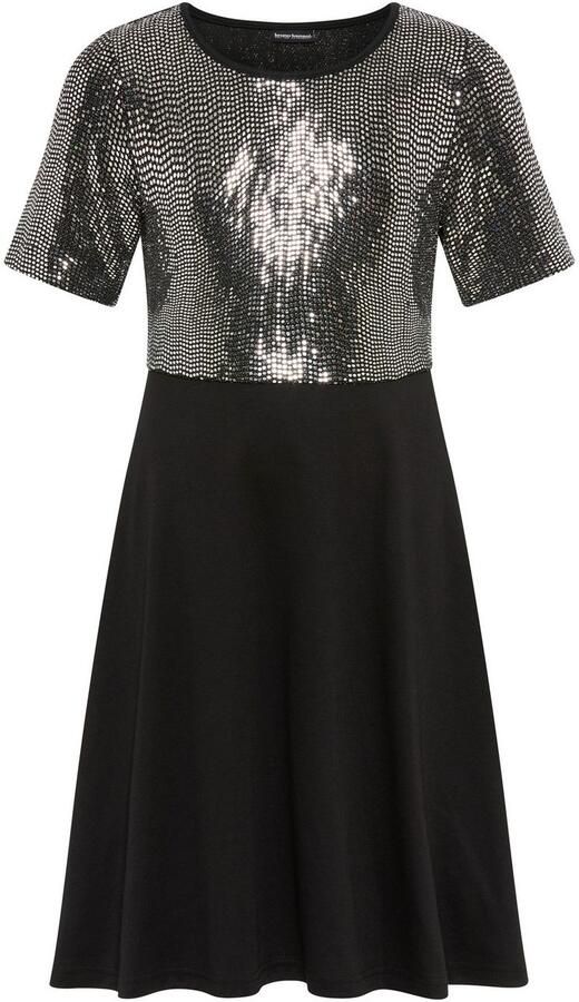 Bruno Banani Jerseyjurk in pailletten-optiek NIEUWHEID: voor TIENERS! Shirtjurk in pailletten-optiek - Foto 5