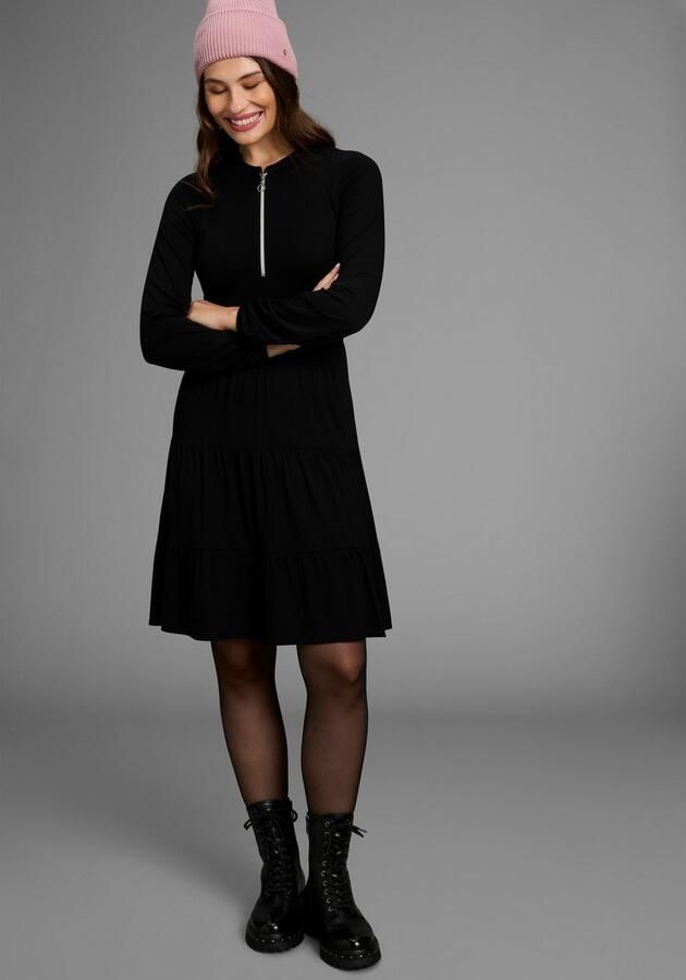 Bruno Banani Jerseyjurk met leuk ritsdetail nieuwe collectie - Foto 3