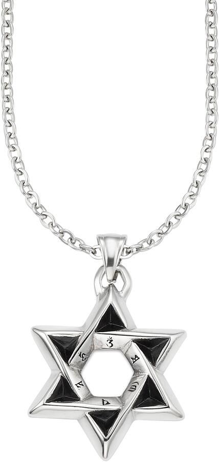 Bruno Banani Ketting met hanger Sieraad cadeau ankerketting hexagram B4122N 20 00 50