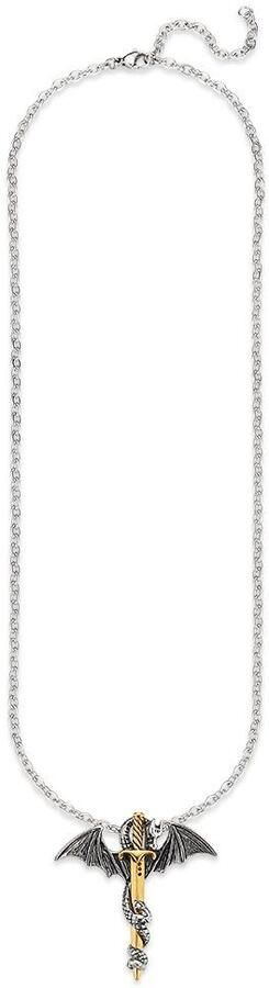 Bruno Banani Ketting met hanger Sieraad cadeau halsketting draak zwaard kruis ankerketting