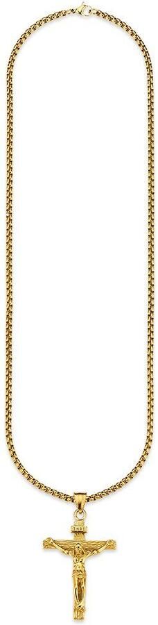Bruno Banani Ketting met hanger Sieraad cadeau halsketting kruis gravure INRI Venetiaanse ketting