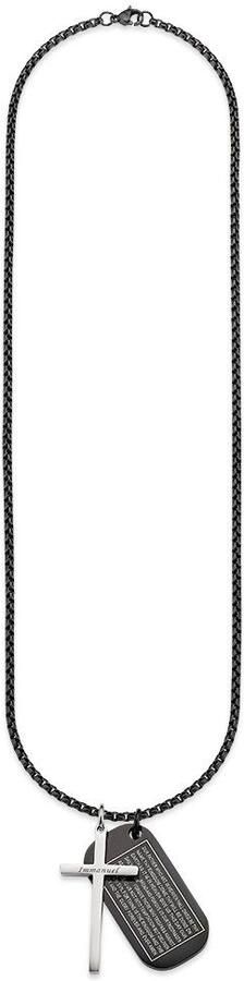 Bruno Banani Ketting met hanger Sieraad cadeau halsketting kruis onze vader Venetiaanse ketting