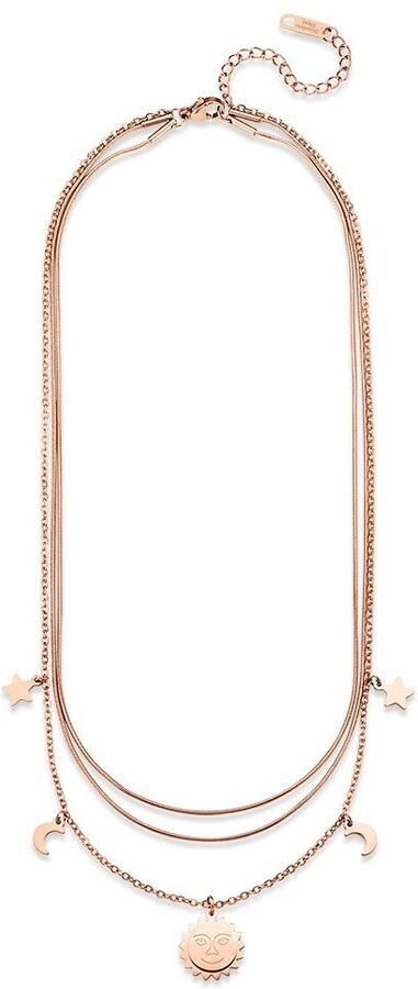 Bruno Banani Ketting met hanger Sieraad cadeau halsketting zon maan sterren layering look