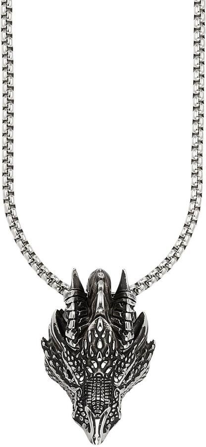 Bruno Banani Ketting met hanger Sieraad cadeau roestvrijstalen ketting met hanger in draak-look