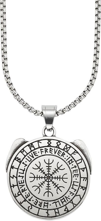 Bruno Banani Ketting met hanger Sieraad cadeau roestvrijstalen ketting met ronde hanger