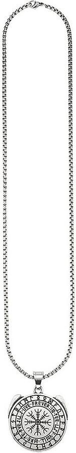 Bruno Banani Ketting met hanger Sieraad cadeau roestvrijstalen ketting met ronde hanger - Foto 1