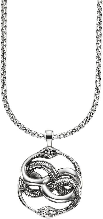 Bruno Banani Ketting met hanger Sieraad Geschenk Venezia Uroboroi dubbele slang B0245N 20 00 55