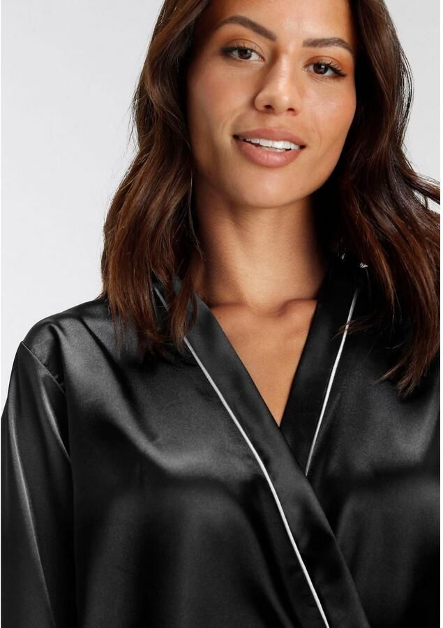 Bruno Banani Kimono met contrasterende paspel-details - Foto 3