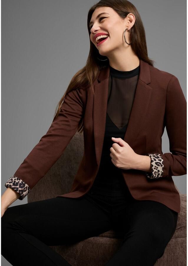 Bruno Banani Korte blazer Luipaardprint-voering NIEUWE KLEUREN - Foto 3