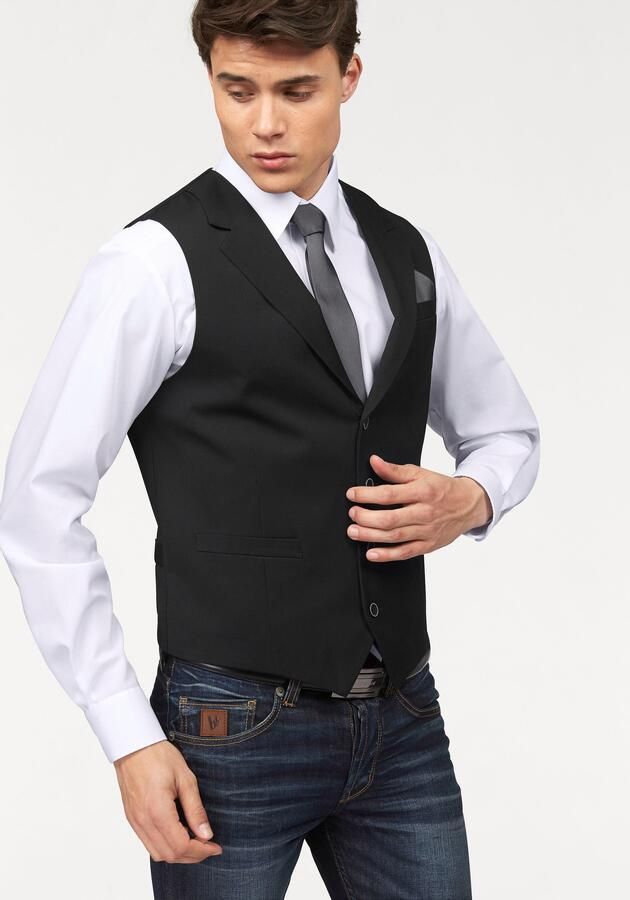 Bruno Banani Korte bodywarmer met een fijne structuur - Foto 8