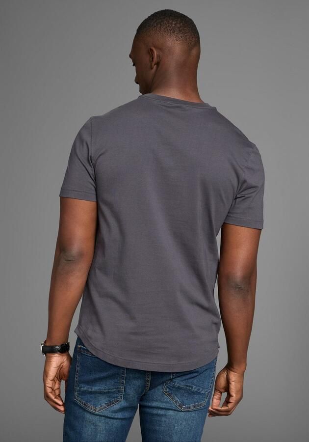 Bruno Banani Lang shirt met een afgeronde zoom - Foto 3