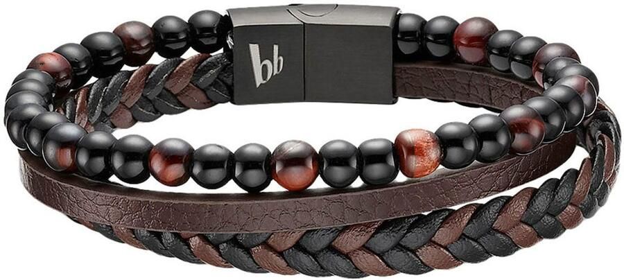 Bruno Banani Leren armband Sieraad cadeau armband B4096B 20 00 21