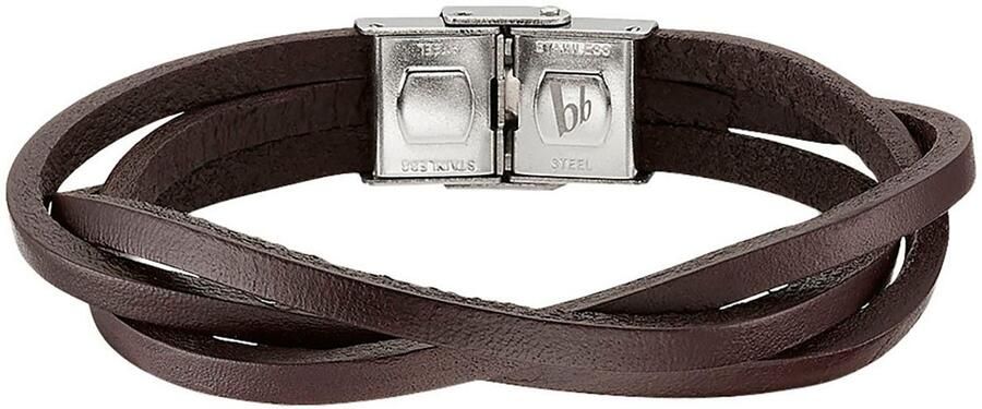 Bruno Banani Leren armband Sieraad cadeau armband B4102B 20 00 BL B4102B 20 00 BR