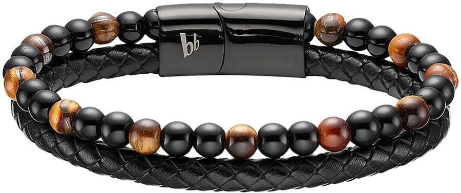 Bruno Banani Leren armband Sieraad cadeau armband B4104B 20 00 21
