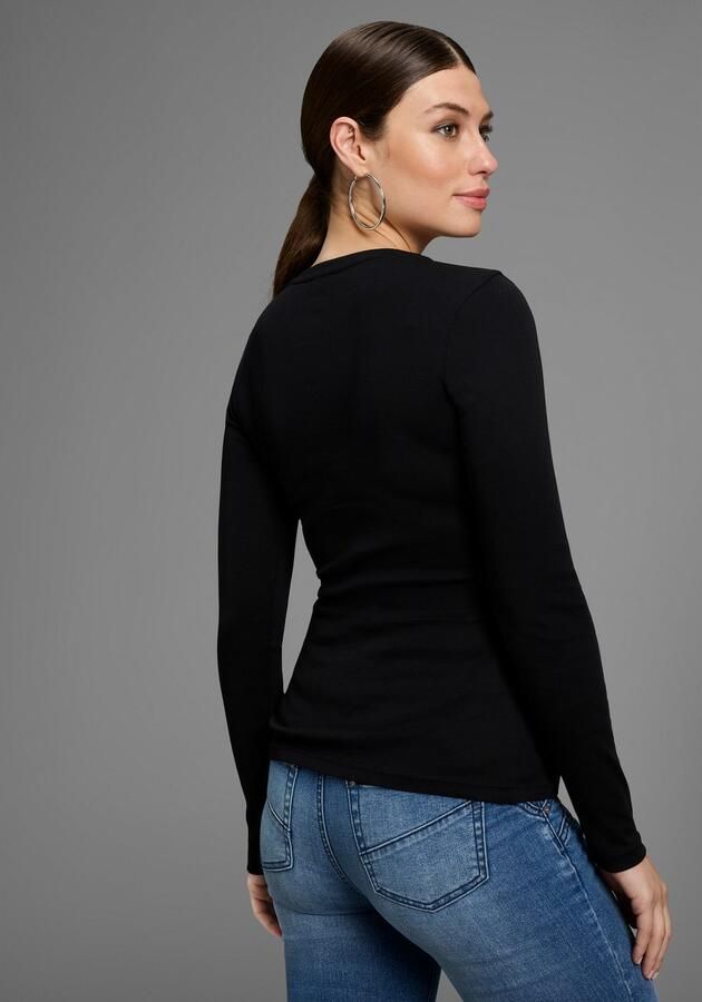 Bruno Banani Longsleeve met rits in de hals nieuwe collectie - Foto 3