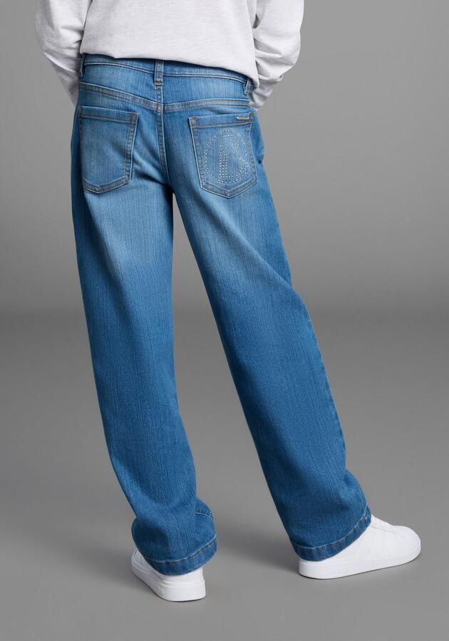 Bruno Banani Loose fit jeans Stretchjeans met Strass-stenen - Foto 2