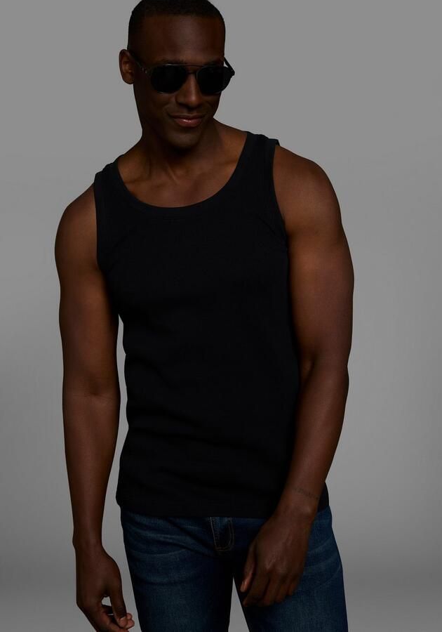 Bruno Banani Muscle-shirt in ribkwaliteit (2 stuks) - Foto 2