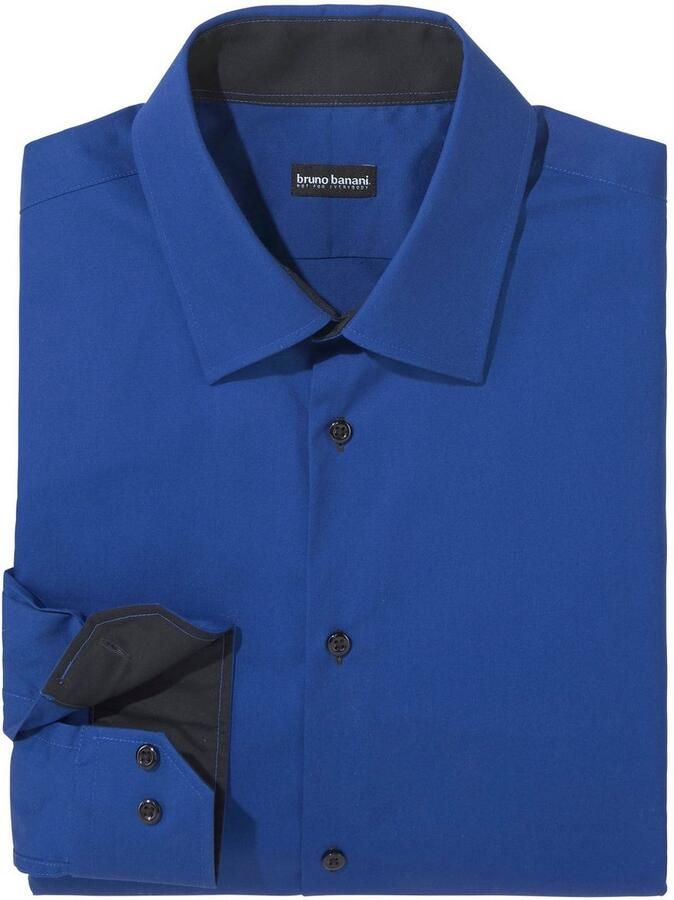 Bruno Banani Overhemd met lange mouwen Contrastbeleg