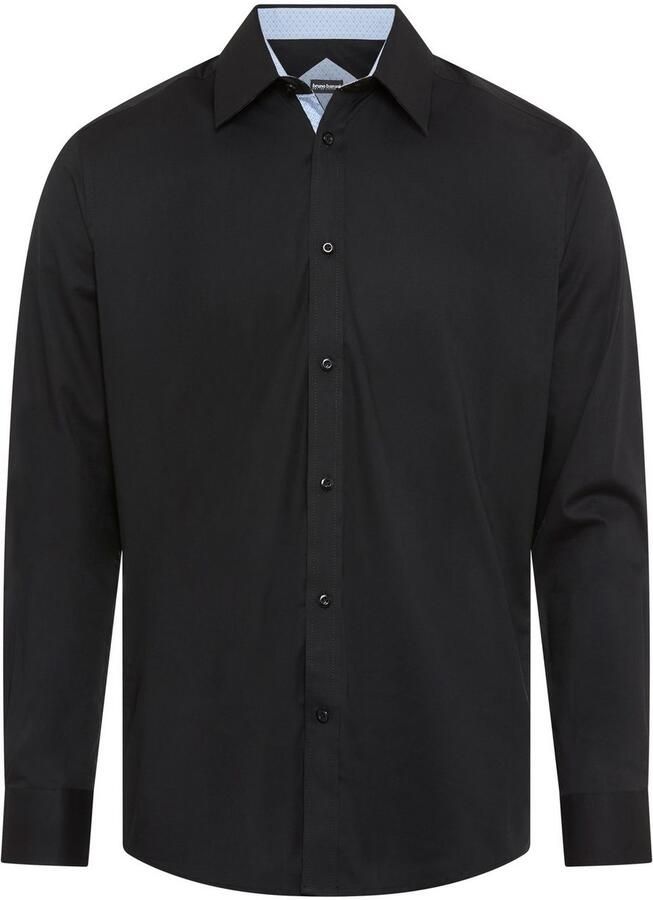 Bruno Banani Overhemd met lange mouwen Elastische katoenkwaliteit voor maximale bewegingsvrijheid door stretch