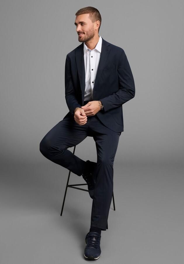 Bruno Banani Overhemd met lange mouwen Elastische katoenkwaliteit voor maximale bewegingsvrijheid door stretch - Foto 5