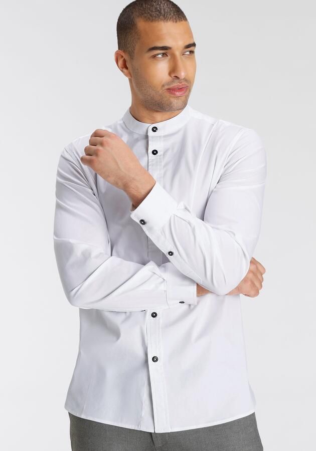 Bruno Banani Overhemd met lange mouwen Met opstaande kraag - Foto 9