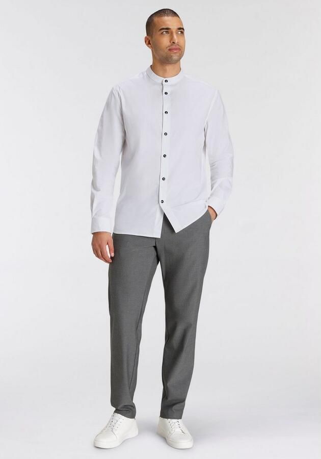 Bruno Banani Overhemd met lange mouwen Met opstaande kraag - Foto 7