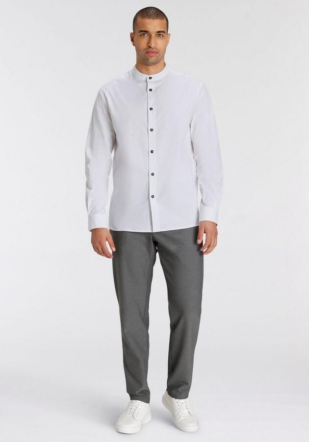 Bruno Banani Overhemd met lange mouwen Met opstaande kraag - Foto 8