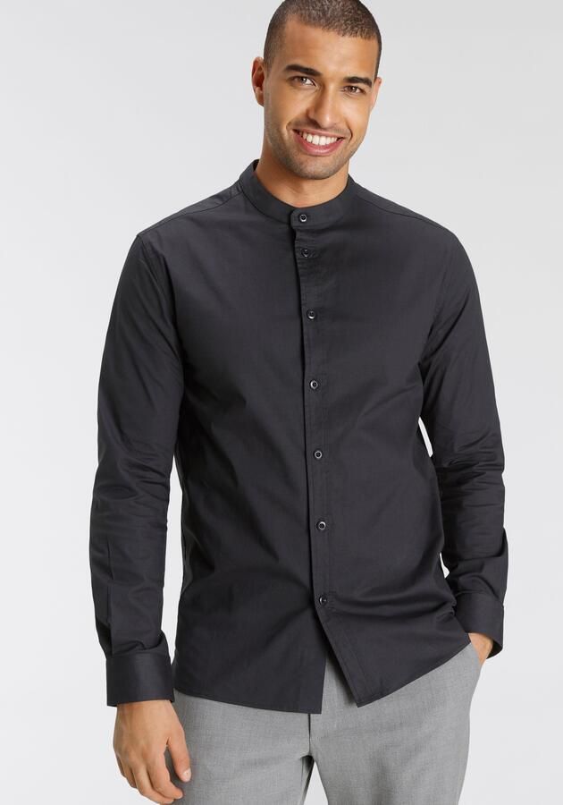 Bruno Banani Overhemd met lange mouwen Met opstaande kraag - Foto 8