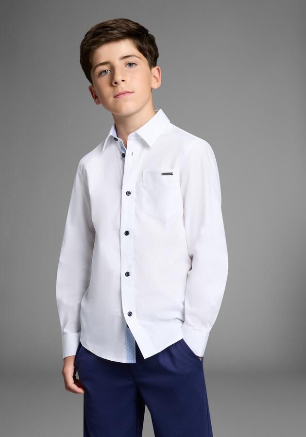 Bruno Banani Overhemd met lange mouwen Overhemd voor jongens NIEUW! voor TIENERS. Elegant overhemd - Foto 6