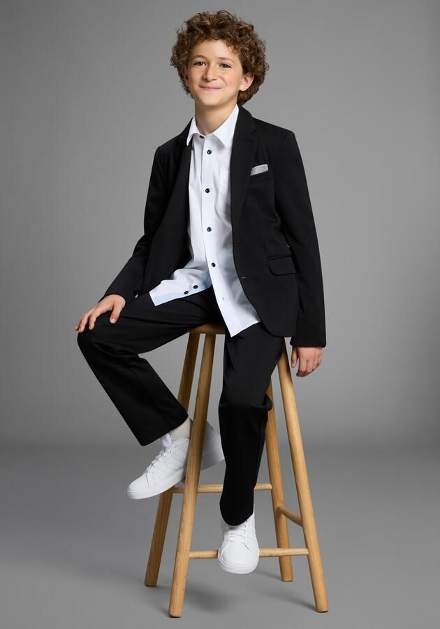 Bruno Banani Pak 2-dlg. Jersey pak NIEUW! voor TIENERS. Elegant jersey pak (set 2-delig Colbert & broek) - Foto 5