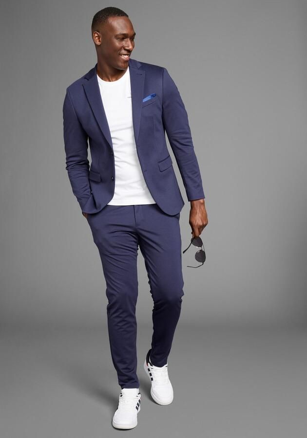 Bruno Banani Pak Jersey elastische kwaliteit (2-delig Colbert & broek) - Foto 4