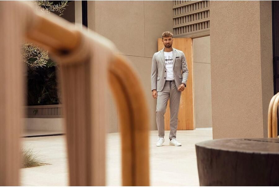 Bruno Banani Pak Jersey elastische kwaliteit (2-delig Colbert & broek) - Foto 7