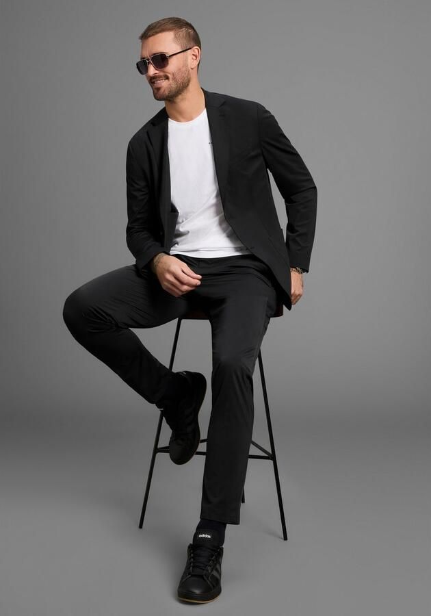 Bruno Banani Pak Packable Suit pak perfect voor reizen! altijd top gestyled zonder kreukels (Colbert & broek) - Foto 4