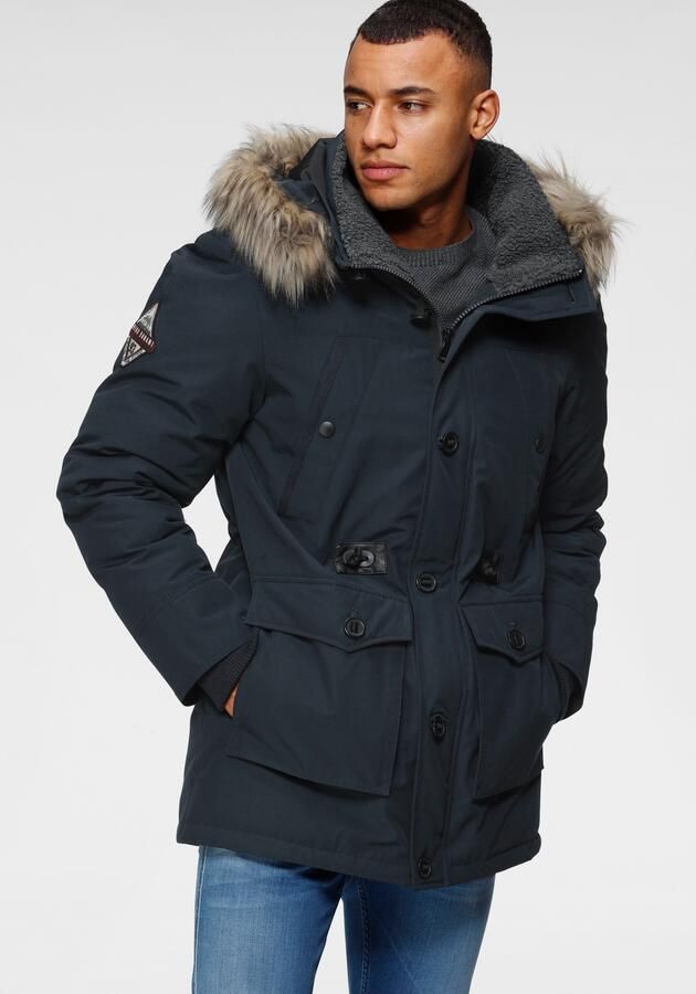 Bruno Banani Parka duurzaam materiaal afneembare capuchon met faux fur - Foto 11
