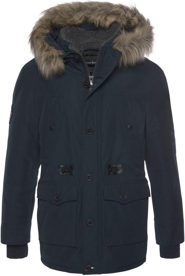 Bruno Banani Parka duurzaam materiaal afneembare capuchon met faux fur - Foto 7