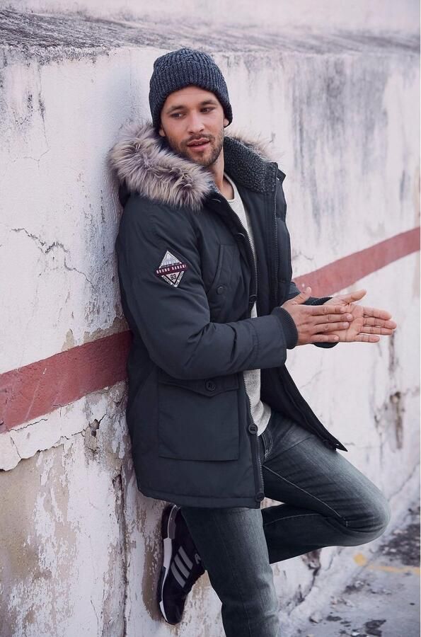 Bruno Banani Parka duurzaam materiaal afneembare capuchon met faux fur - Foto 10
